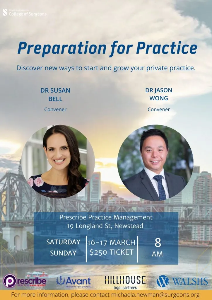 Preparing for a move into private practice