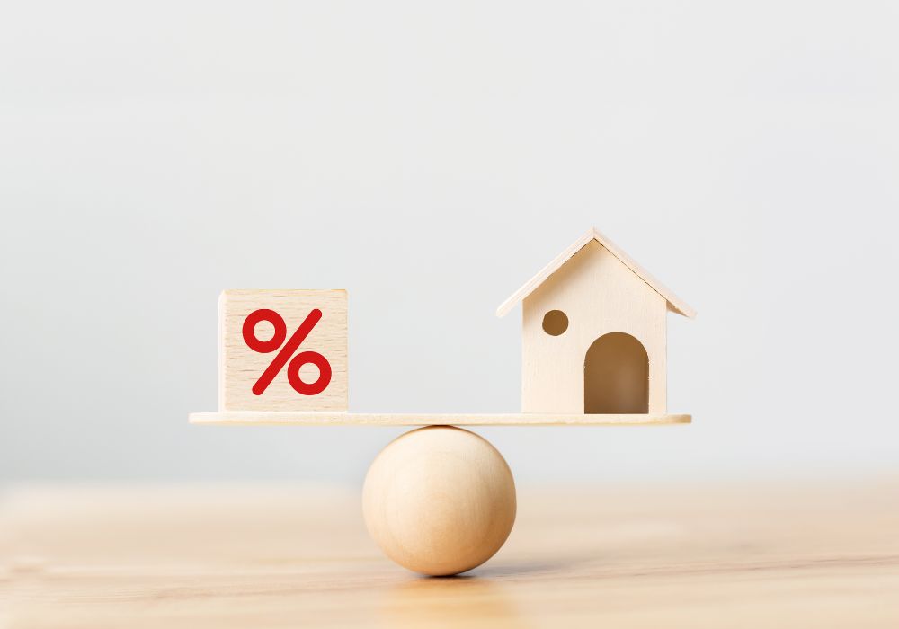 interest rates house nd percentage symbol