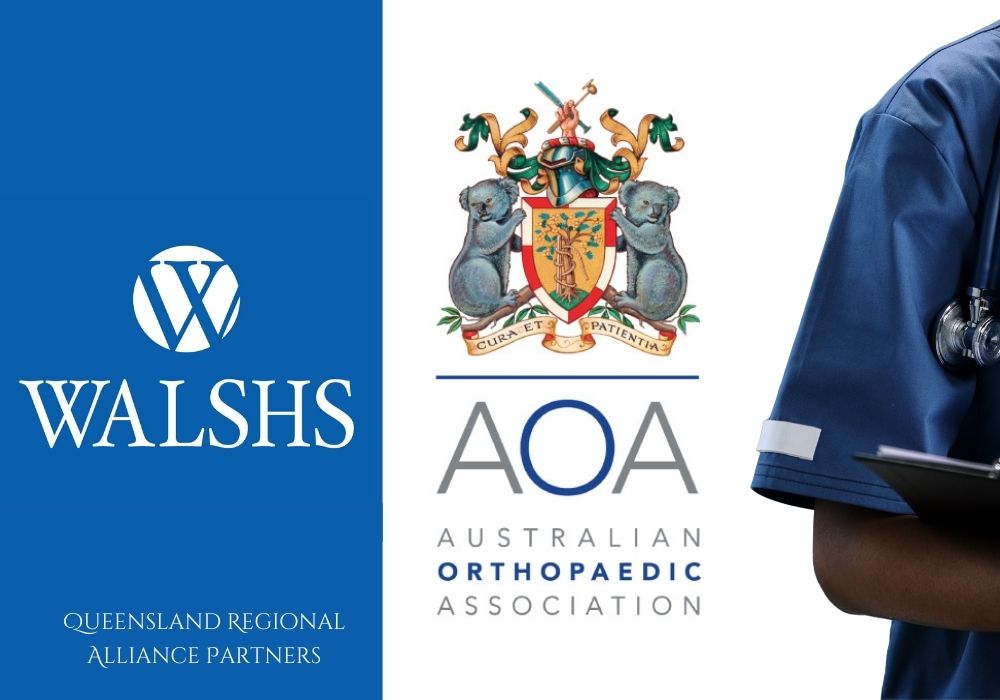 Australian Orthopaedic Association regional Alliance Partnership with Walshs in Queensland Announcement