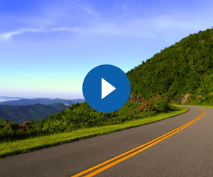 a road with view out to the ocean