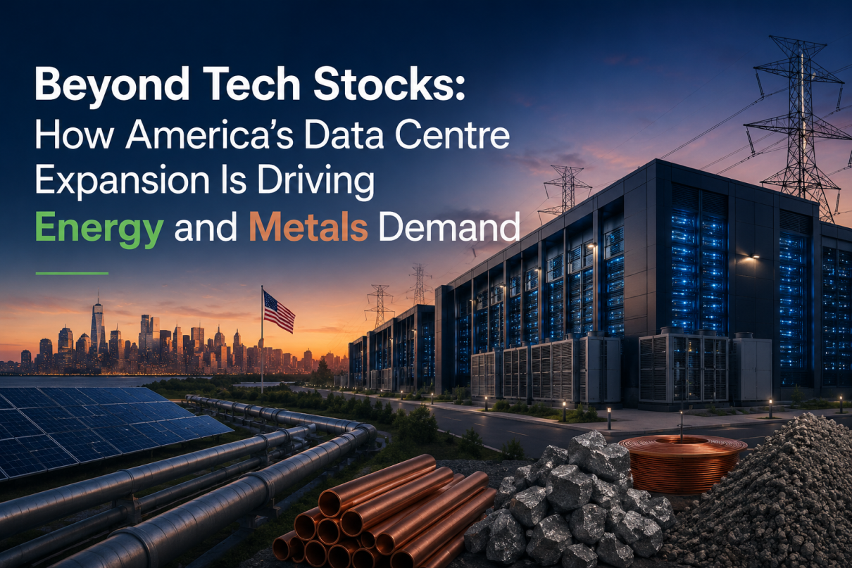 Beyond Tech Stocks: How America’s Data Centre Expansion Is Driving Energy and Metals Demand