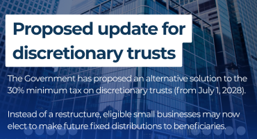 Proposed update for discretionary trusts
