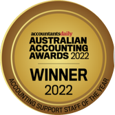 Australian Accounting Awards 2022 Winner - Accounting Support Staff of the Year