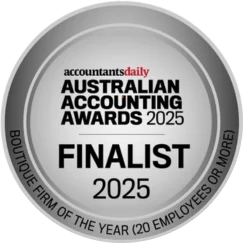 Australian Accounting Awards 2025 Finalist - Boutique Firm of the Year