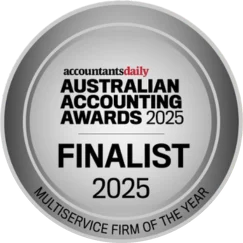 Australian Accounting Awards 2025 Finalist - Multiservice Firm of the Year